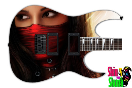  Guitar Skin Fantasy Red Mask 
