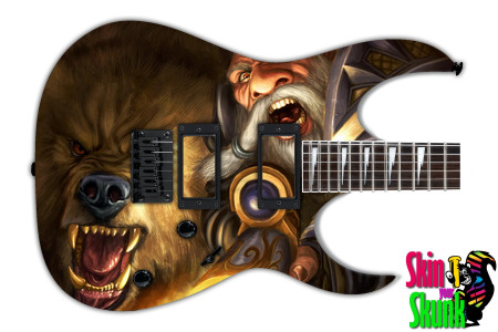  Guitar Skin Wow Bear 