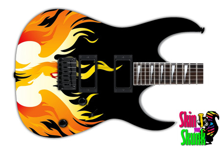  Guitar Skin Fire Rising 