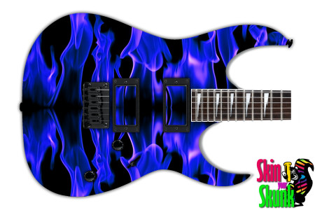  Guitar Skin Fireline Blue 
