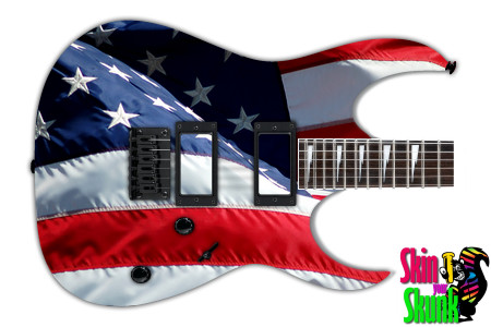  Guitar Skin Flag American Pride 