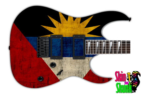  Guitar Skin Flag Antigua 