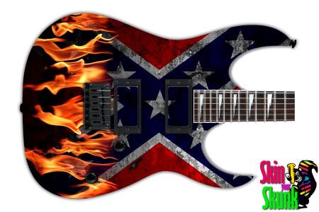  Guitar Skin Flag Burning 