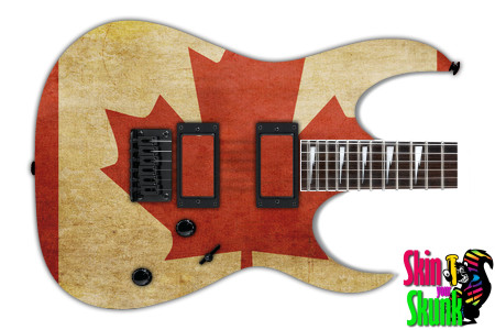  Guitar Skin Flag Canada 