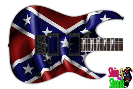  Guitar Skin Flag Confederate 