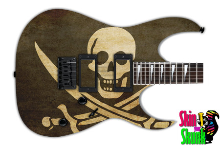  Guitar Skin Flag Pirate 