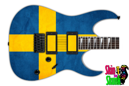  Guitar Skin Flag Sweden 