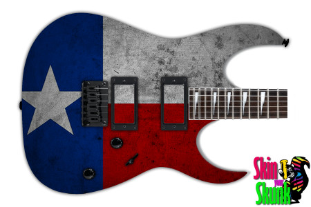  Guitar Skin Flag Texas 