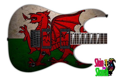  Guitar Skin Flag Wales 