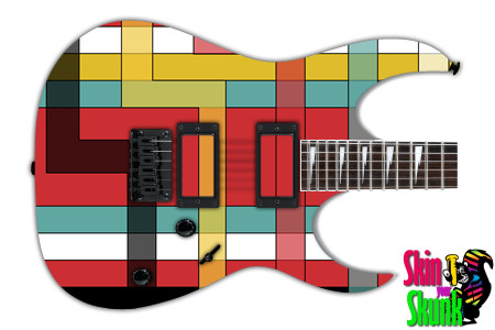  Guitar Skin Geometric Tetris 