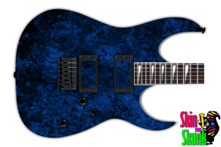  Guitar Skin Grunge Blue 