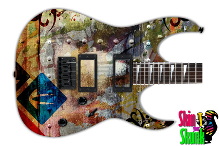  Guitar Skin Grungeart Wall 