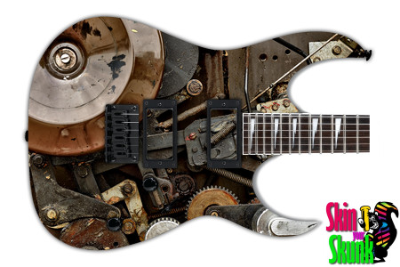  Guitar Skin Industrial Gears 