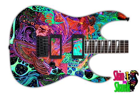  Guitar Skin Psychedelic Cell 