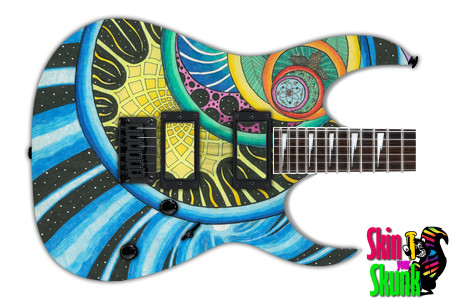  Guitar Skin Psychedelic Earth 