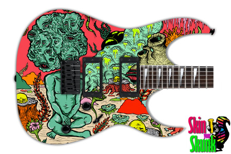  Guitar Skin Psychedelic High 