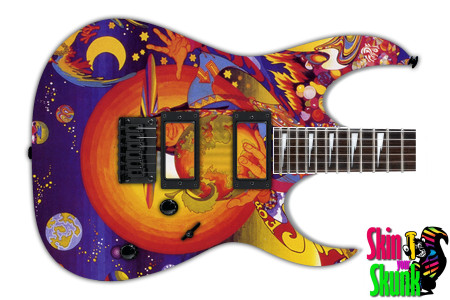  Guitar Skin Psychedelic Indian 