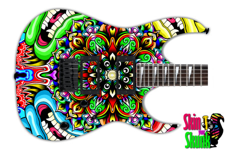  Guitar Skin Psychedelic Manyfaces 