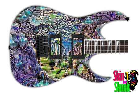  Guitar Skin Psychedelic Places 