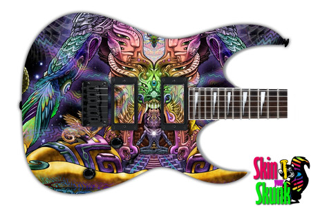  Guitar Skin Psychedelic Temple 