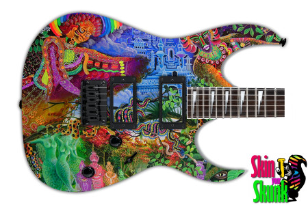  Guitar Skin Psychedelic Twins 