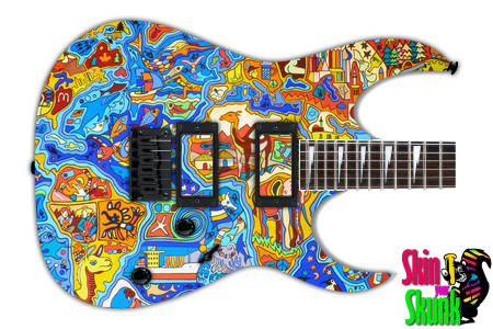  Guitar Skin Psychedelic World 