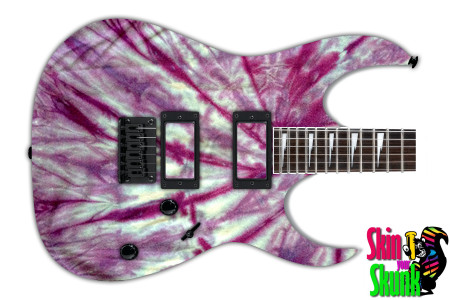  Guitar Skin Tiedye Purple 