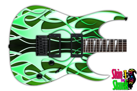  Guitar Skin Hotrod Abstract Green 