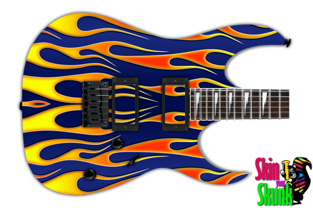  Guitar Skin Hotrod Blue Left 
