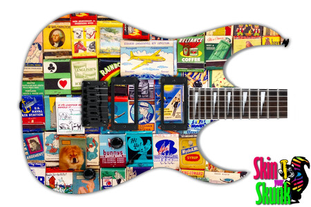  Guitar Skin Americana Collage 