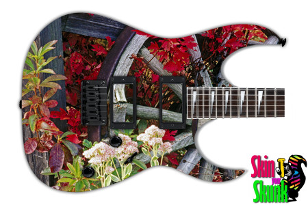  Guitar Skin Country Flowers 