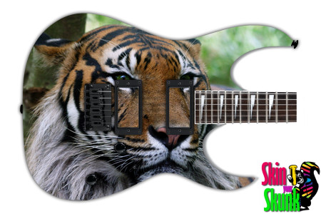  Guitar Skin Animals Angry Tiger 
