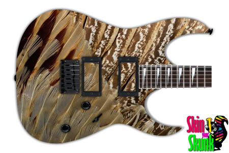  Guitar Skin Animals Feathers 