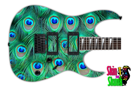  Guitar Skin Animals Peacock 