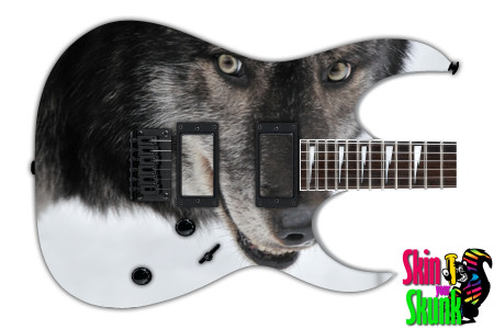  Guitar Skin Animals Wolf 
