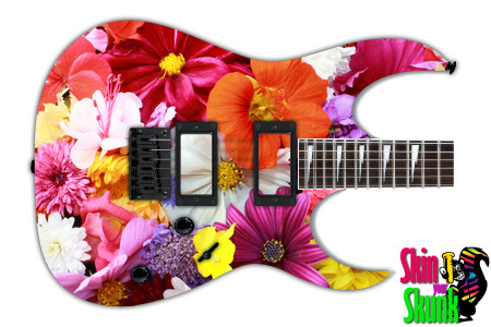  Guitar Skin Flowers Arrangement 
