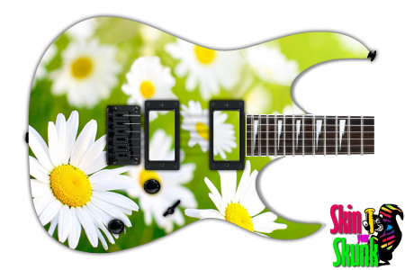  Guitar Skin Flowers Daisy 