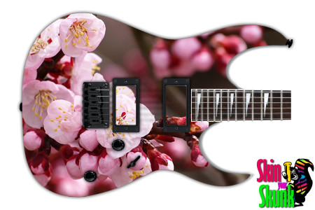  Guitar Skin Flowers Plum 