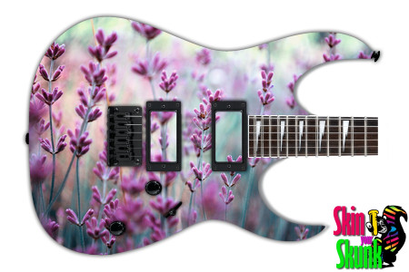 Guitar Skin Flowers Purple 