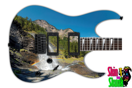  Guitar Skin Waterfall Alps 