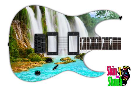  Waterfall Guitar Skin Tropic 