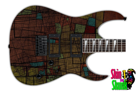  Guitar Skin Mosaic Scratch 