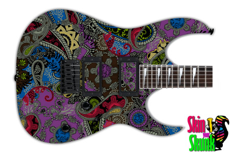  Guitar Skin Paisley Purple 