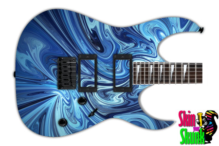  Guitar Skin Swirl Blue 