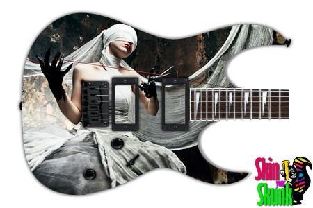  Guitar Skin Heavymetal Lady 