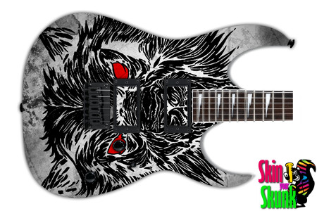 Guitar Skin Heavymetal Wolf 