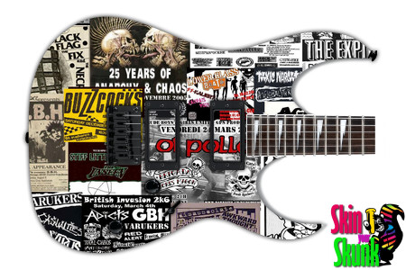  Guitar Skin Rockstar Pistols Flyer 