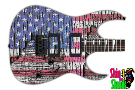  Guitar Skin Rockstar Skynyrd Flag 