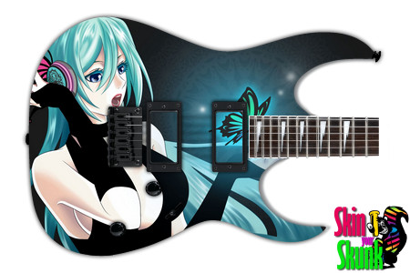  Guitar Skin Anime Butterfly 