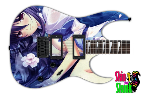  Guitar Skin Anime2 Blue 